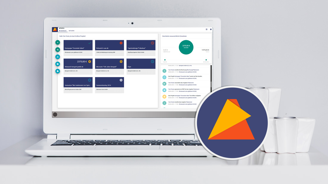 amanu - Projektmanagement für Selbstständige und Freelancer