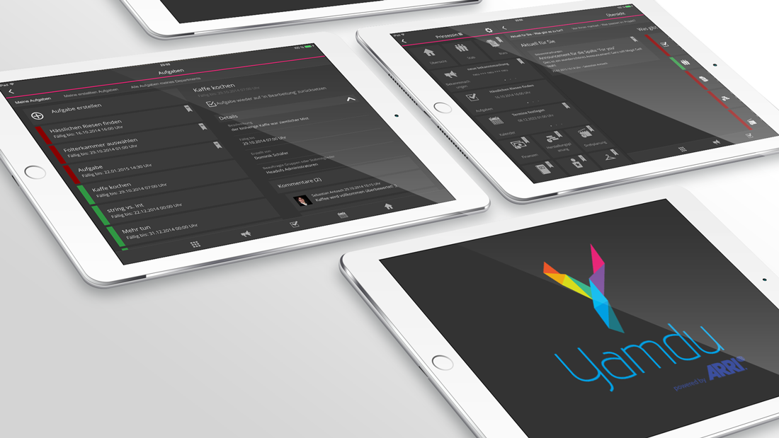 Yamdu - App für Filmproduktionen